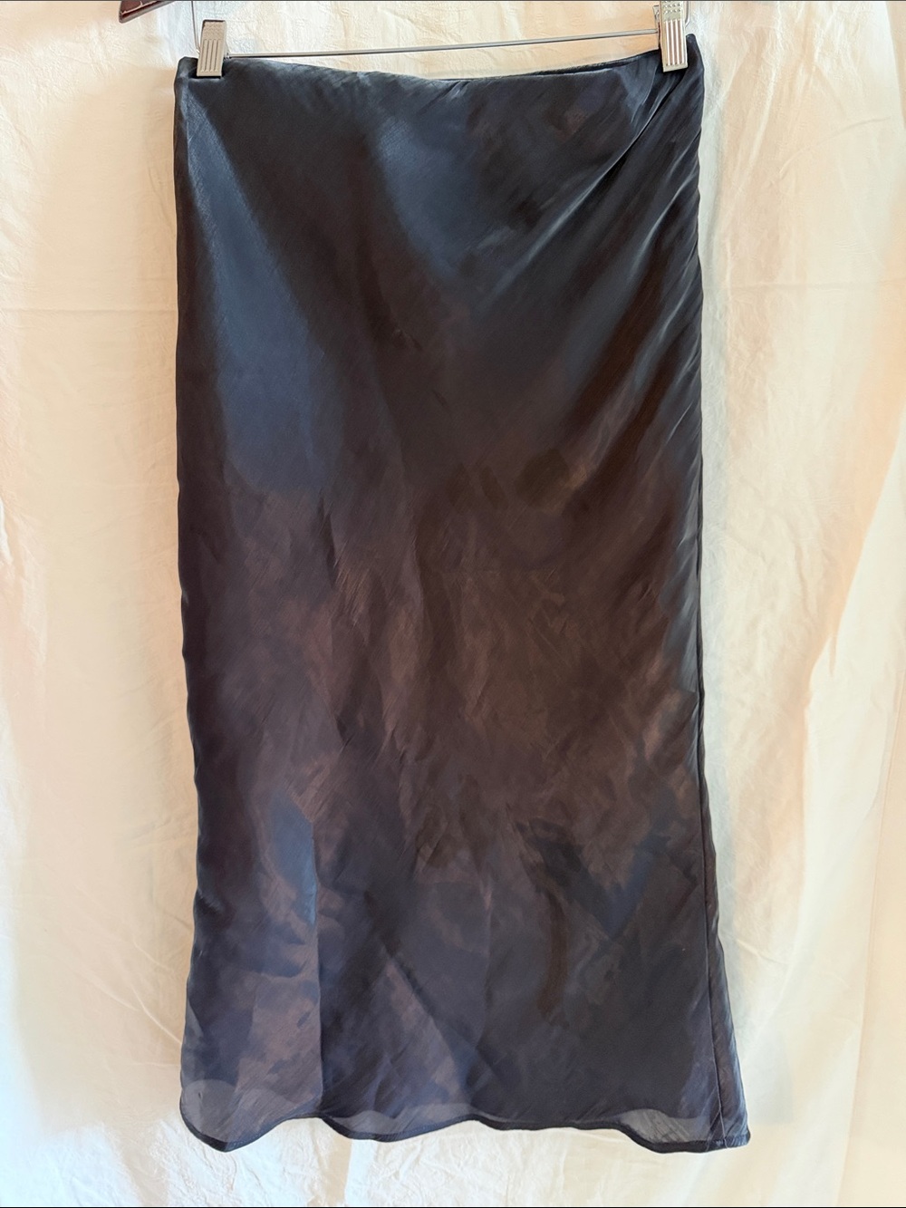 NEW By Anthropologie Liquid Shine Bias-Cut Skirt size M - Picture 5 of 8